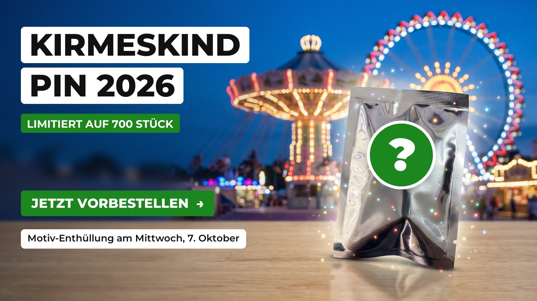 Kirmeskind Pin 2026: jetzt vorbestellen, limitiert auf 700 Stück
