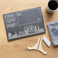 Kirmescountdown Schiefertafel 30x20cm