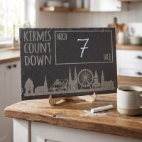 Kirmescountdown Schiefertafel 30x20cm