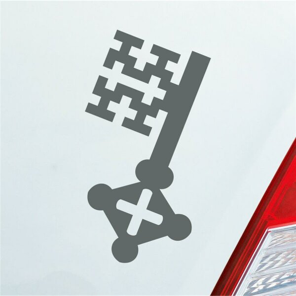 Soester Schlüssel Auto Aufkleber ca. 4 x 7,5 cm