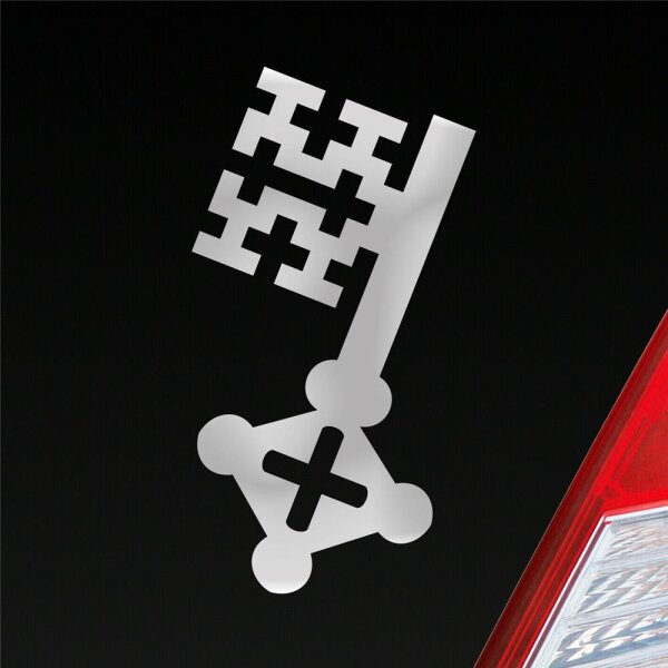 Soester Schlüssel Auto Aufkleber ca. 4 x 7,5 cm