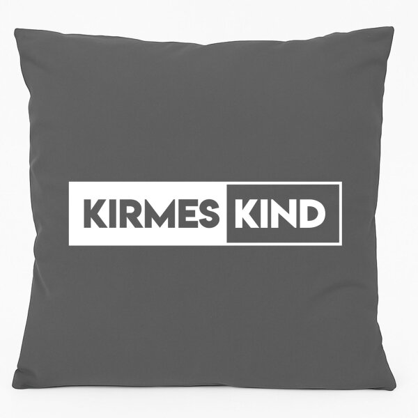 Kissen Kirmeskind Modern 40x40cm mit Füllung Steel Grey
