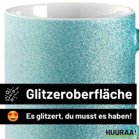 Glitzertasse Kirmeskind Modern 330ml Blau