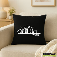 Kissen Soest Skyline 40x40cm Black