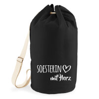 Seesack Soesterin mit Herz 20 Liter Black