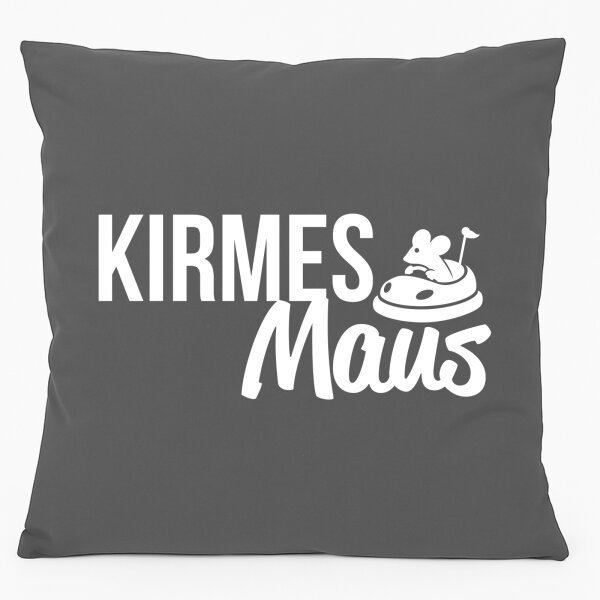 Kirmesmaus Kissen 40x40cm mit Füllung Steel Grey