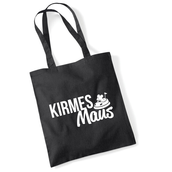 Kirmesmaus Jutebeutel 10 Liter Black