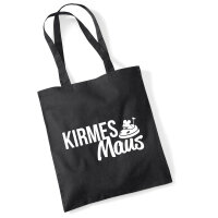 Kirmesmaus Jutebeutel 10 Liter Black