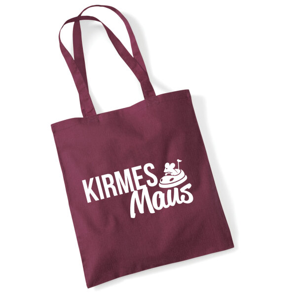 Kirmesmaus Jutebeutel 10 Liter Burgundy