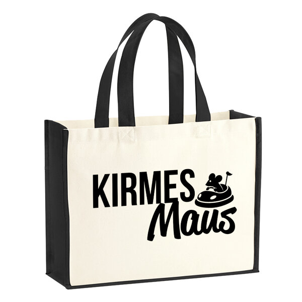 Kirmesmaus Jutetasche 21 Liter Black