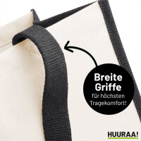 Kirmesmaus Jutetasche 21 Liter Black