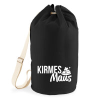 Kirmesmaus Seesack 20 Liter Rucksack Black