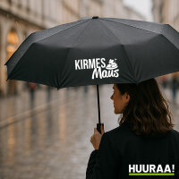 Kirmesmaus Regenschirm 98cm Schwarz