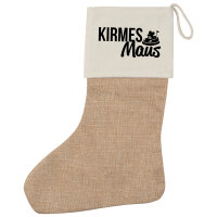 Kirmesmaus Weihnachtsstrumpf Beige