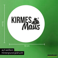 Kirmesmaus Aufkleber 10cm Sticker