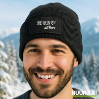 Soesterin mit Herz Beanie Black Mütze