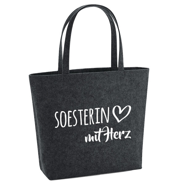Soesterin mit Herz Filzshopper 22 Liter