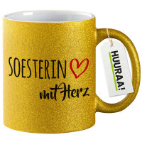 Soesterin mit Herz Glitzertasse 330ml