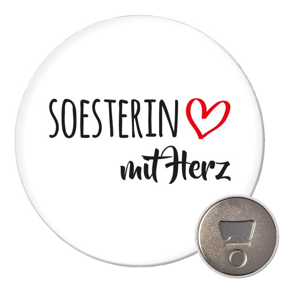 Soesterin mit Herz Magnet 59mm Kühlschrankmagnet Flaschenöffner