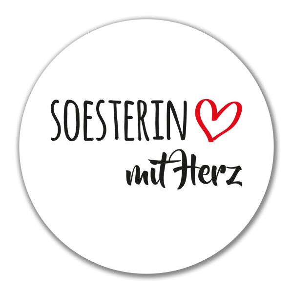Soesterin mit Herz Aufkleber 10cm Sticker