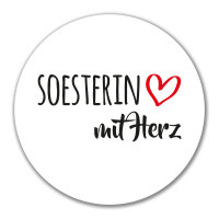 Soesterin mit Herz Aufkleber 10cm Sticker