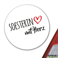 Soesterin mit Herz Aufkleber 10cm Sticker