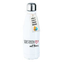 Soesterin mit Herz Edelstahl-Trinkflasche 500ml
