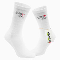 Soesterin mit Herz Unisex Socken 37/46 White Motiv...