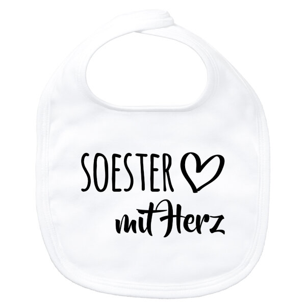 Soester mit Herz Baby Lätzchen