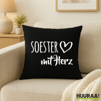 Soester mit Herz Kissen 40x40cm