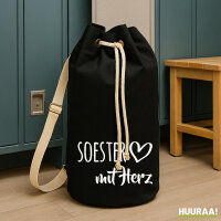 Soester mit Herz Seesack 20 Liter Rucksack Black