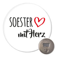 Soester mit Herz Magnet 59mm Kühlschrankmagnet...