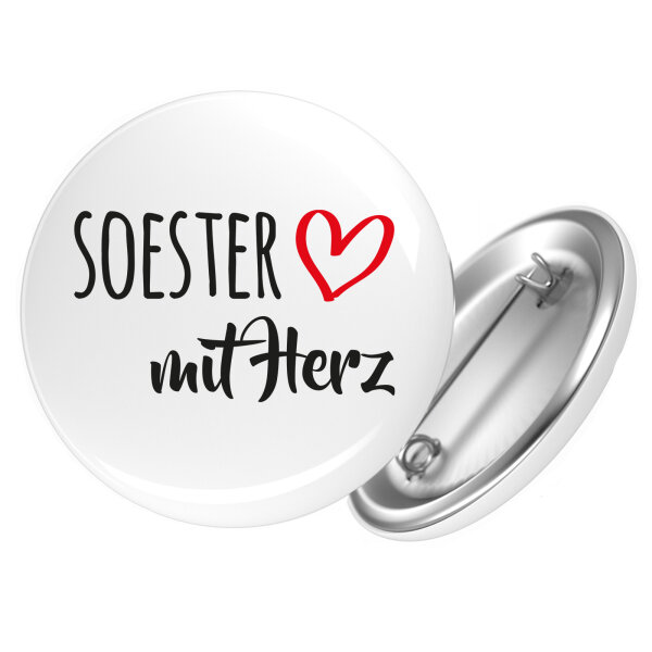 Soester mit Herz Button Anstecker