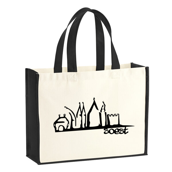 Soest Skyline Jutetasche 21 Liter Black
