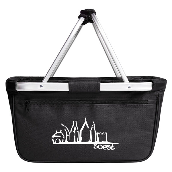 Soest Skyline Einkaufskorb faltbar 20 Liter Tragekorb Black