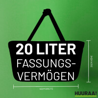 Soest Skyline Einkaufskorb faltbar 20 Liter Tragekorb Black