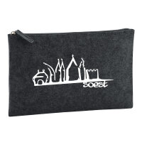 Soest Skyline Kulturbeutel 1 Liter Filz Charcoal...