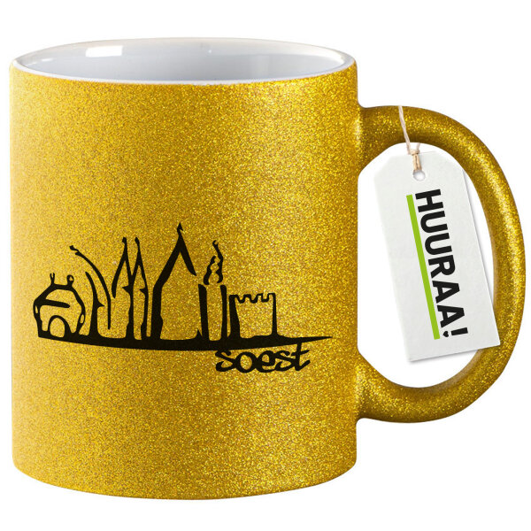 Soest Skyline Glitzertasse 330ml
