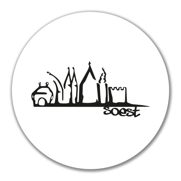 Soest Skyline Aufkleber 10cm Sticker