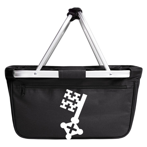 Soester Schlüssel Einkaufskorb faltbar 20 Liter Tragekorb Black