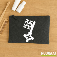 Soester Schlüssel Kulturbeutel 1 Liter Filz Charcoal...