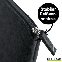 Soester Schlüssel Kulturbeutel 1 Liter Filz Charcoal Kosmetiktasche