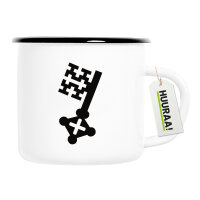 Soester Schlüssel Emaille Tasse 300ml Vintage...