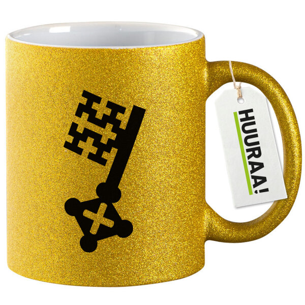 Soester Schlüssel Glitzertasse 330ml