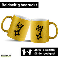 Soester Schlüssel Glitzertasse 330ml