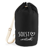 Soest verliebt Seesack 20 Liter Rucksack Black