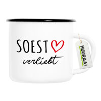 Soest verliebt Emaille Tasse 300ml Vintage Emaille Becher