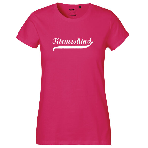 Kirmeskind Vintage Damen T-Shirt XXL Pink