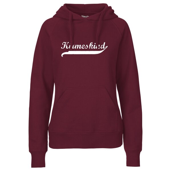 Kirmeskind Vintage Damen Hoodie XXL Bordeaux