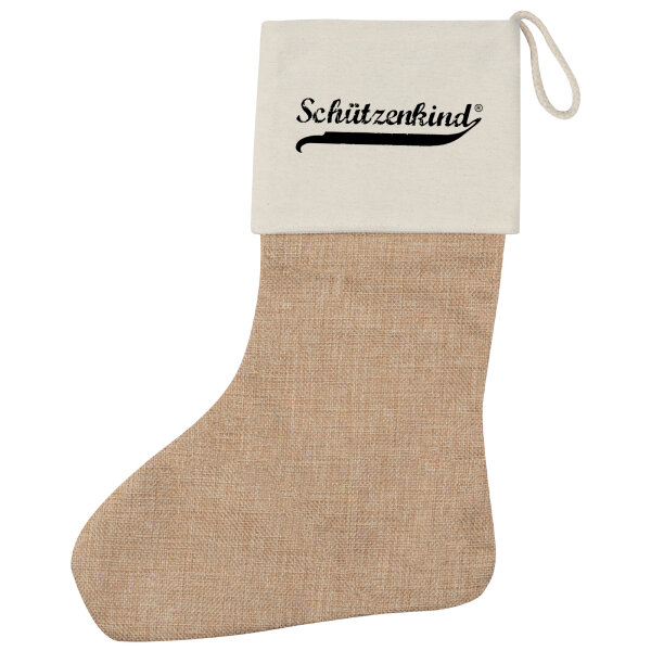 Schützenkind Vintage Weihnachtsstrumpf Beige